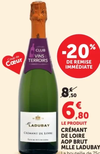 CRÉMANT DE LOIRE AOP BRUT MLLE LADUBAY