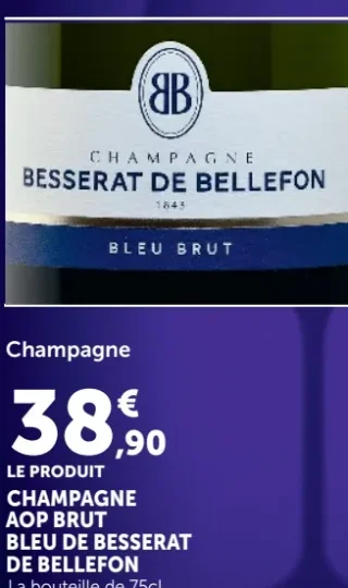CHAMPAGNE AOP BRUT BLEU DE BESSERAT DE BELLEFON