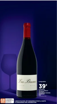Vin rouge Domaine des Creisses Les Brunes IGP Pays de l'Hérault 2023