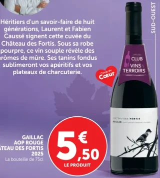Gaillac AOP Rouge Château des Fortis 2025