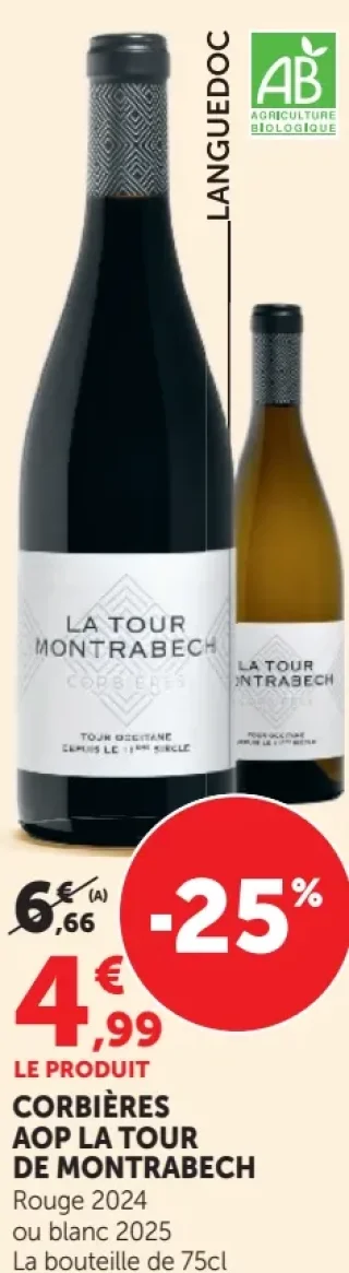 La Tour Montrabech Corbières AOP La Tour de Montrabech Rouge
