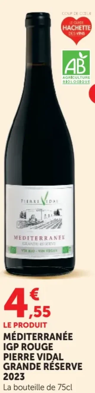Pierre Vidal Grande Réserve Méditerranée IGP Rouge