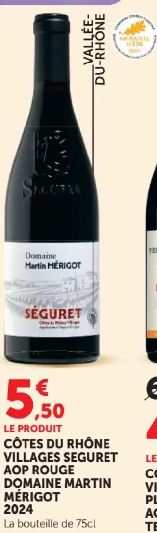 Côtes du Rhône Villages Seguret AOP Rouge Domaine Martin Mérigot 2024