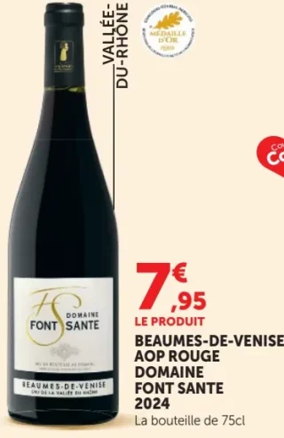 Beaumes-de-Venise AOP Rouge Domaine Font Sante 2024