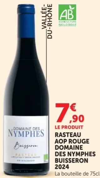 Rasteau AOP Rouge Domaine des Nymphes Buisseron 2024