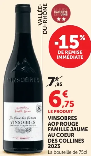 Vinsobres AOP Rouge Famille Jaume Au Cœur des Collines 2023