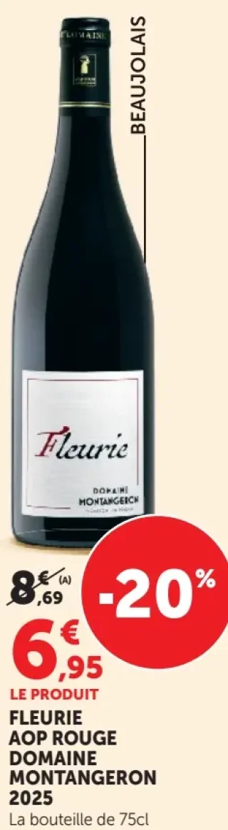 FLEURIE AOP ROUGE DOMAINE MONTANGERON 2025