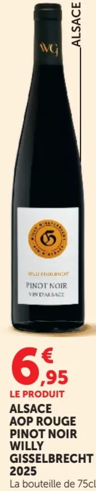 ALSACE AOP ROUGE PINOT NOIR WILLY GISSELBRECHT 2025