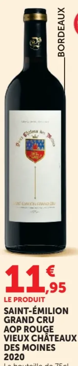 Vieux Châteaux des Moines 2020 Saint-Émilion Grand Cru AOP Rouge
