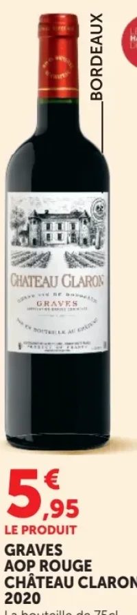 Château Claron 2020 Graves AOP Rouge