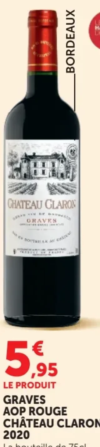 Château Claron 2020 Graves AOP Rouge