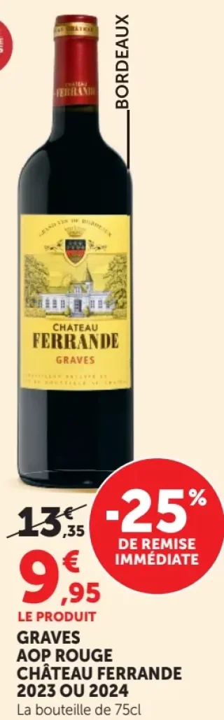 Château Ferrande 2023 ou 2024 Graves AOP Rouge