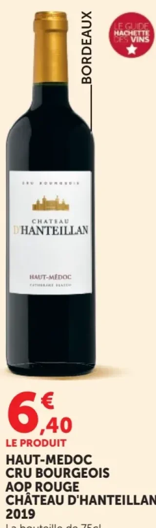 Haut-Médoc Cru Bourgeois AOP Rouge Château d'Hanteillan 2019