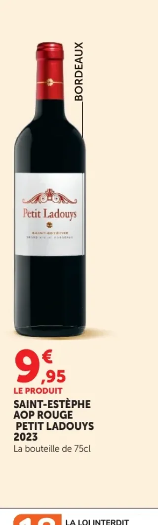 Saint-Estèphe AOP Rouge Petit Ladouys 2023