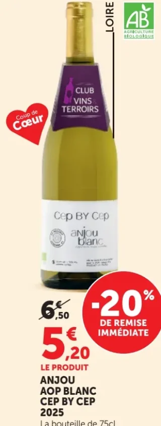 Anjou AOP Blanc Cep BY Cep