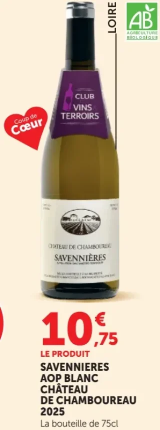 Savennières AOP Blanc Château de Chamboureau