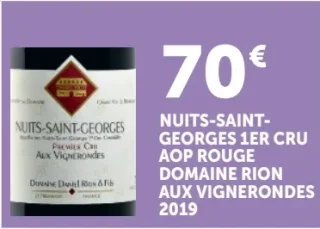 Vin rouge Nuits-Saint-Georges 1er Cru AOP Rouge Domaine Rion Aux Vignerondes 2019