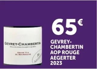 Vin rouge Gevrey-Chambertin AOP Rouge Aegerter 2023