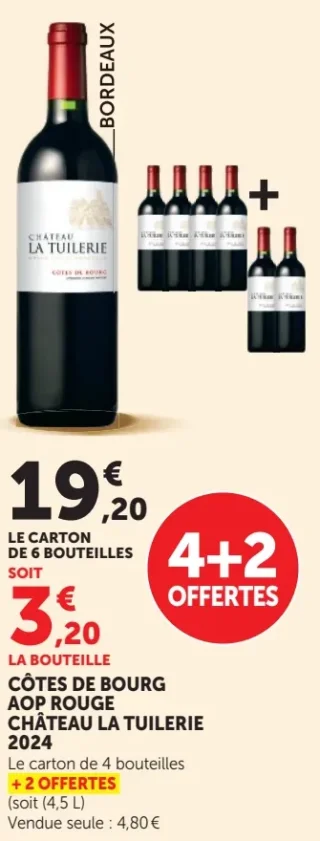 Côtes de Bourg AOP Rouge Château La Tuilerie 2024