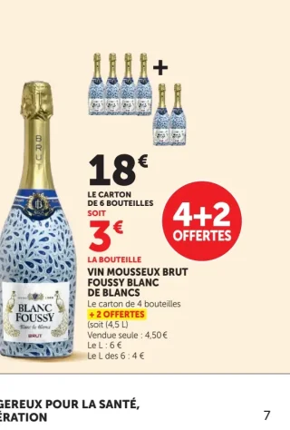 VIN MOUSSEUX BRUT FOUSSY BLANC DE BLANCS