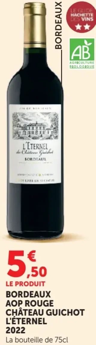 Bordeaux AOP Rouge Château Guichot L'Éternel 2022