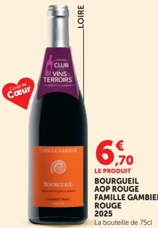 Bourgueil AOP Rouge Famille Gambier Rouge 2025