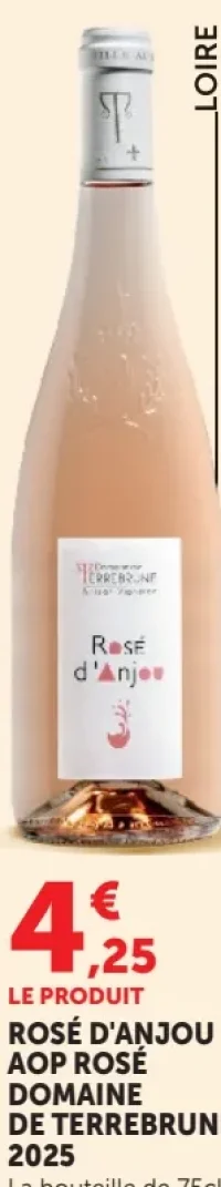 Rosé d'Anjou AOP Rosé Domaine de Terrebrune 2025