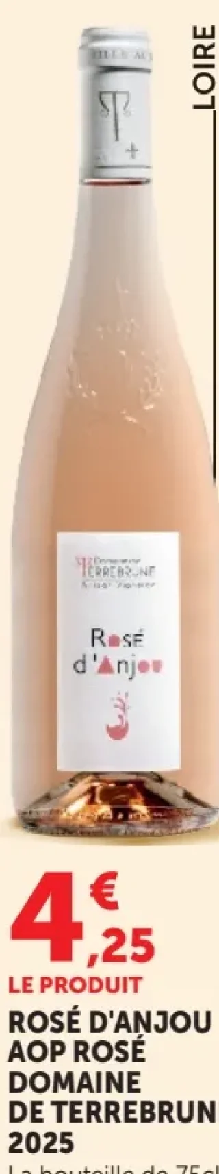 Rosé d'Anjou AOP Rosé Domaine de Terrebrune 2025