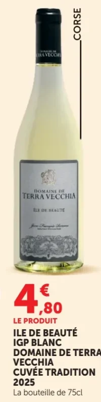 Domaine de Terra Vecchia Cuvée Tradition Ile de Beauté IGP Blanc