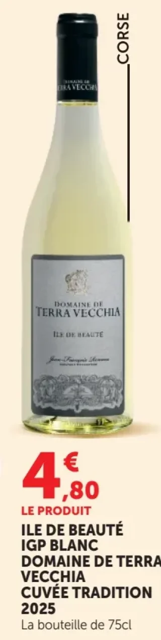 Domaine de Terra Vecchia Cuvée Tradition Ile de Beauté IGP Blanc
