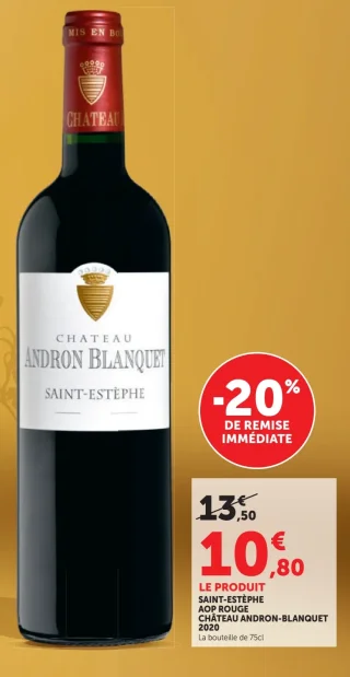 Château Andron Blanquet Saint-Estèphe AOP Rouge 2020