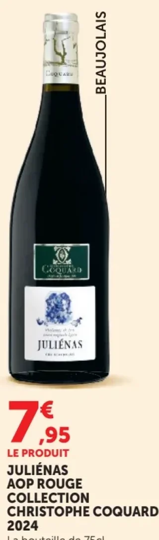 Vin Rouge Juliénas AOP Rouge Collection Christophe Coquard 2024