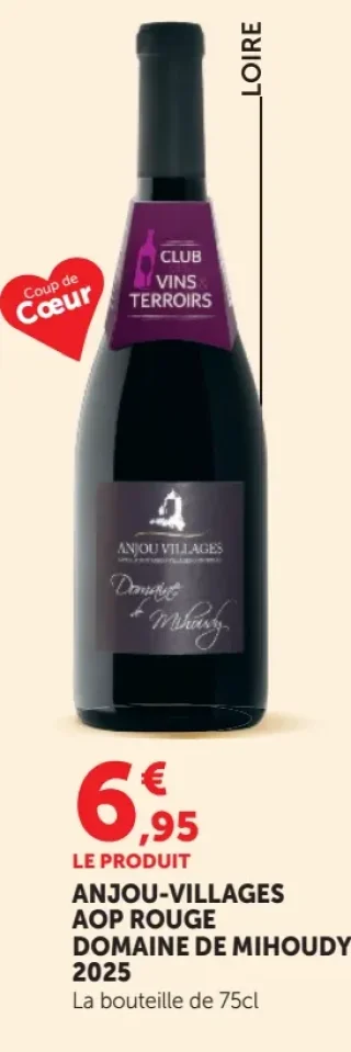 ANJOU-VILLAGES AOP ROUGE DOMAINE DE MIHOUDY