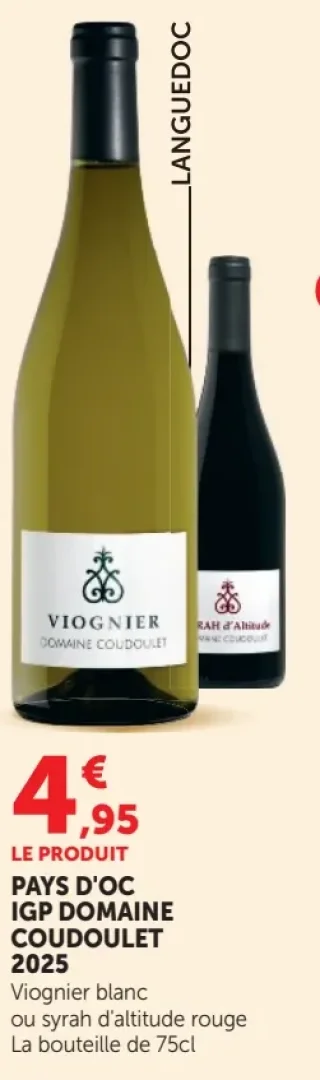 Pays d'Oc IGP Domaine Coudoulet Viognier blanc 2025