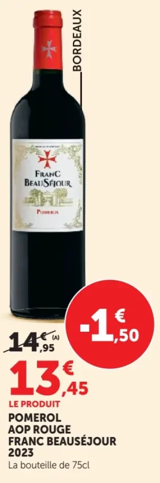 FRANC BEAUSÉJOUR POMEROL AOP ROUGE 2023
