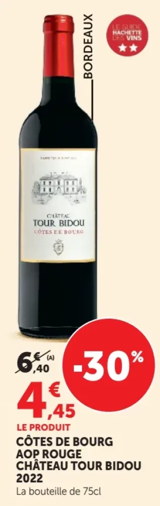 Château Tour Bidou Côtes de Bourg AOP Rouge 2022