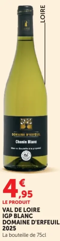 Val de Loire IGP Blanc Domaine d'Erfeuil