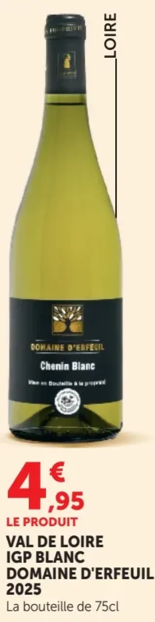 Val de Loire IGP Blanc Domaine d'Erfeuil