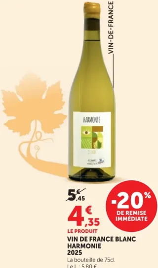 Vin de France Blanc Harmonie