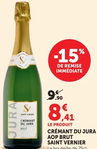Crémant du Jura AOP Brut Saint Vernier