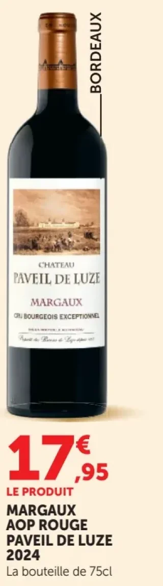 Paveil de Luze 2024 Margaux AOP Rouge Cru Bourgeois Exceptionnel