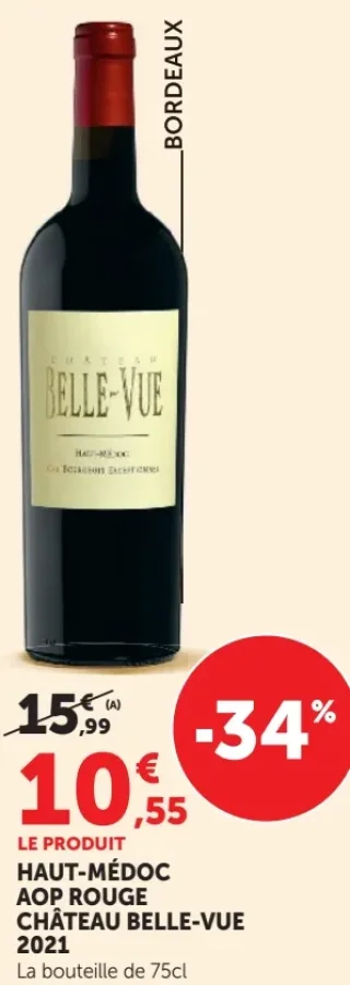 HAUT-MÉDOC AOP ROUGE CHÂTEAU BELLE-VUE 2021