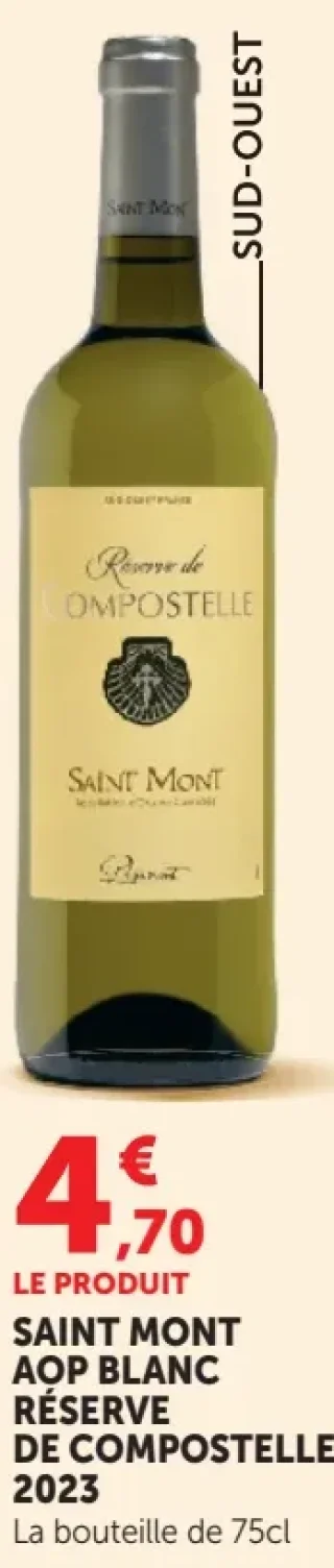 Saint Mont AOP Blanc Réserve de Compostelle