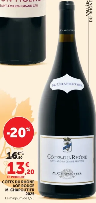 M. Chapoutier Côtes du Rhône AOP Rouge 2025