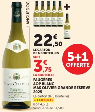 Faugères AOP Blanc Mas Olivier Grande Réserve 2025