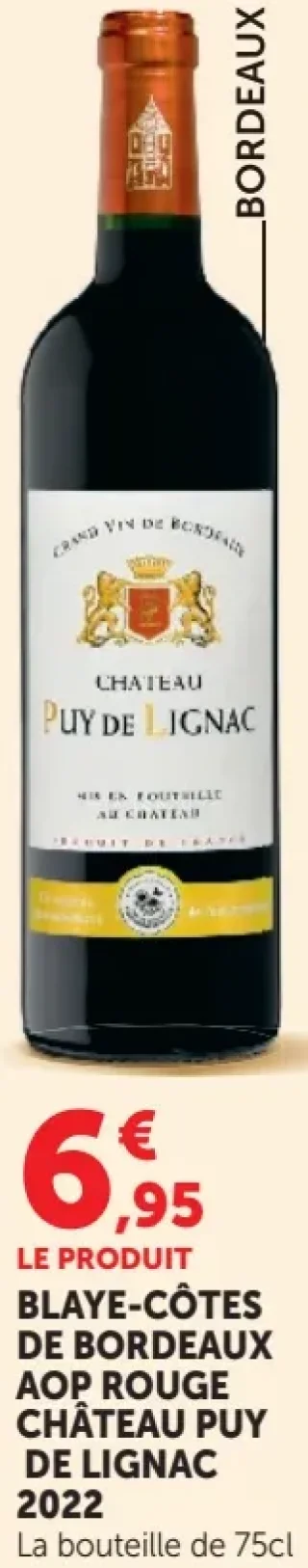 CHÂTEAU PUY DE LIGNAC 2022 BLAYE-CÔTES DE BORDEAUX AOP ROUGE