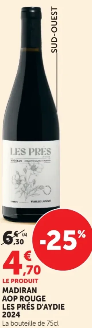 Madiran AOP Rouge Les Prés d'Aydie 2024