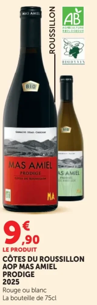 Côtes du Roussillon AOP Mas Amiel Prodige 2025