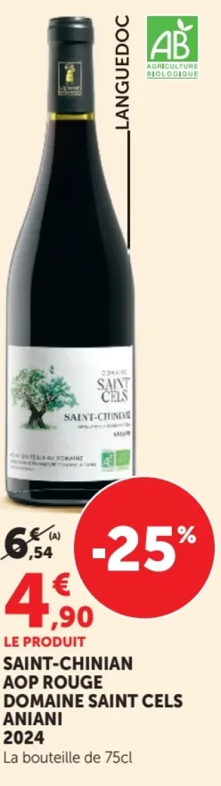Domaine Saint Cels Aniani Saint-Chinian AOP Rouge 2024