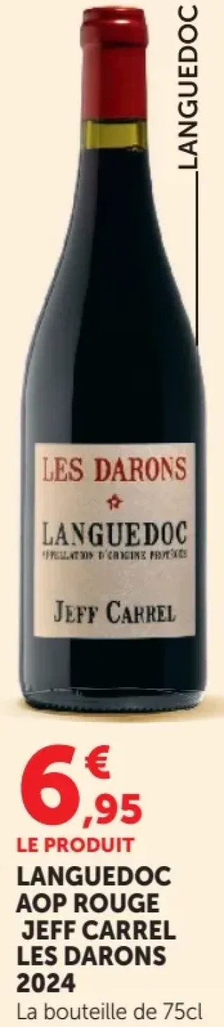Jeff Carrel Les Darons Languedoc AOP Rouge 2024